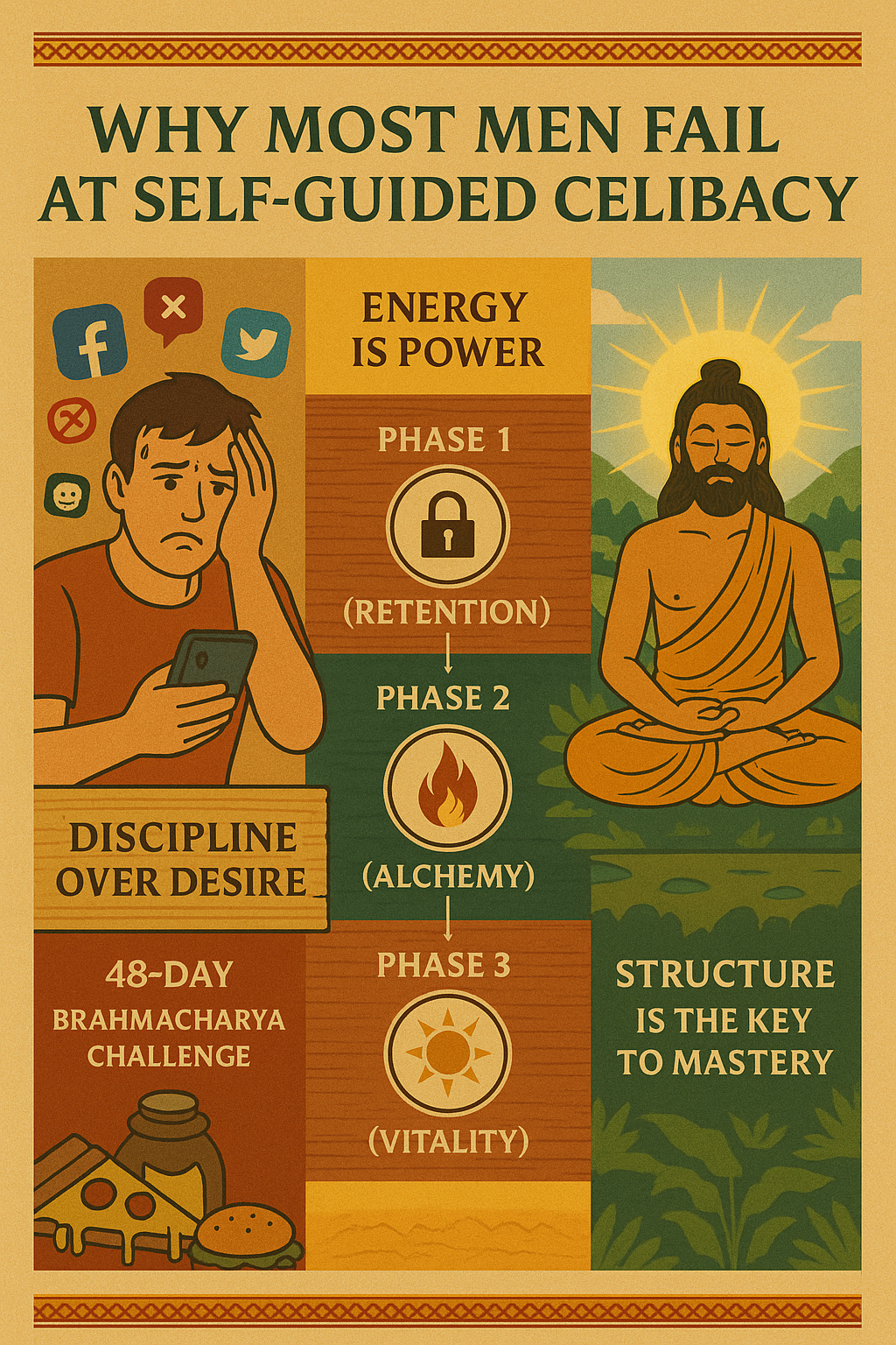 English Celibacy Yoga Meditations Training programs